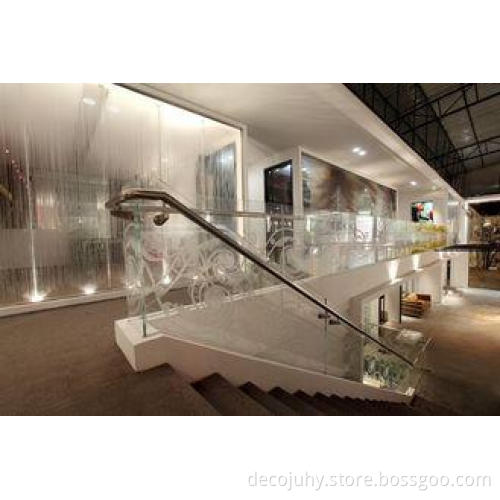 Transparent Staircase Glass Panels / Optic White Glass , 10